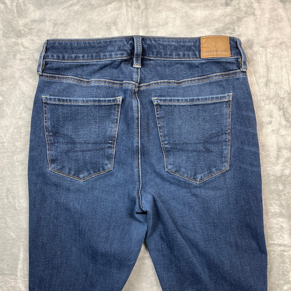 American Eagle Super Hi-Rise Jegging Womens 6 Long Blue Dream Jean Medium Wash - Picture 5 of 15